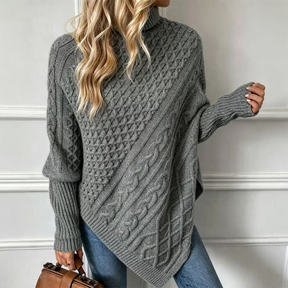📢📢50%Rabatt!!!🎉✨Zopfpullover-Poncho für Damen
