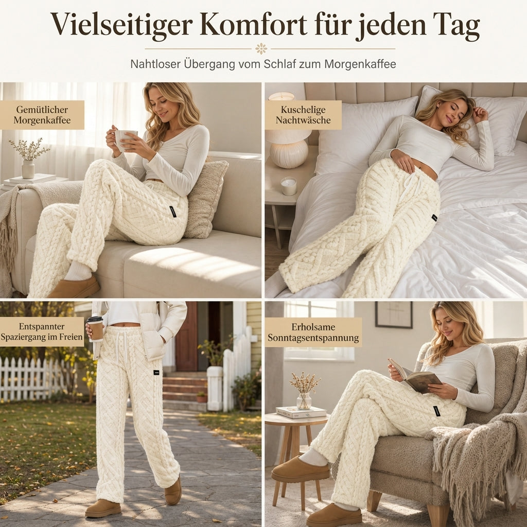 📢📢50%Rabatt!!!🎉✨Legere, warme Lounge-Hosen für Damen mit Flanellfutter