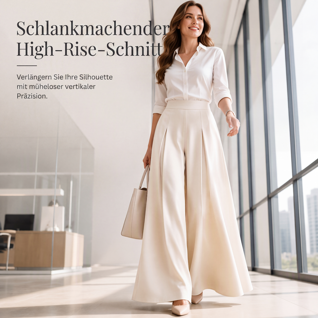 📢🎉50%Rabatt!!!🛍️✨Fließende hochtaillierte Weite Hose für Damen