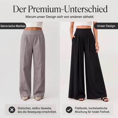 📢🎉50%Rabatt!!!🛍️✨Fließende hochtaillierte Weite Hose für Damen