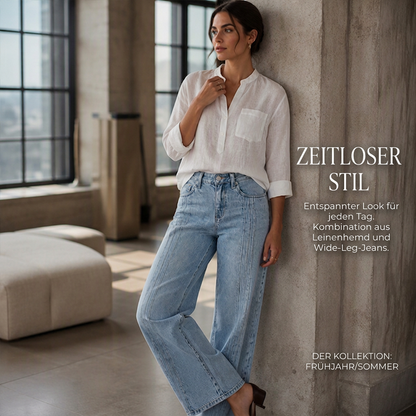 ⏰ Countdown läuft – 50% nur noch 3 Tage! Weite Jeans für Damen mit vorderen Nähten