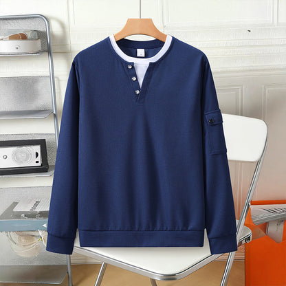 📢📢50%Rabatt!!!🎉✨Herren-Henley-Oberteil aus Waffelstrick im Fake-Layer-Look – Moderner Layer-Look, weicher Waffelstrick & vielseitig kombinierbar – Bequemer Sitz & perfekt für Alltag, Büro & Freizeit – Jetzt -50%!