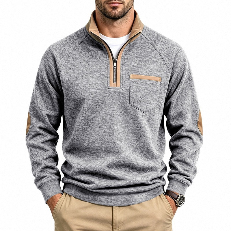 📢📢50%Rabatt!!!🎉✨Herren-Pullover mit Viertelreißverschluss und warmer Fütterung