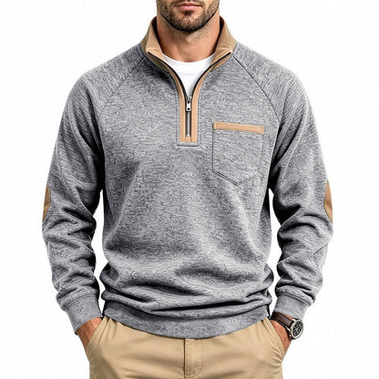 📢📢50%Rabatt!!!🎉✨Herren-Pullover mit Viertelreißverschluss und warmer Fütterung