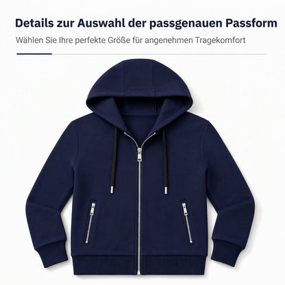 📢📢50%Rabatt!!!🎉✨Hochwertiger Damen-Kapuzenpullover mit durchgehendem Reißverschluss und Reißverschlusstaschen