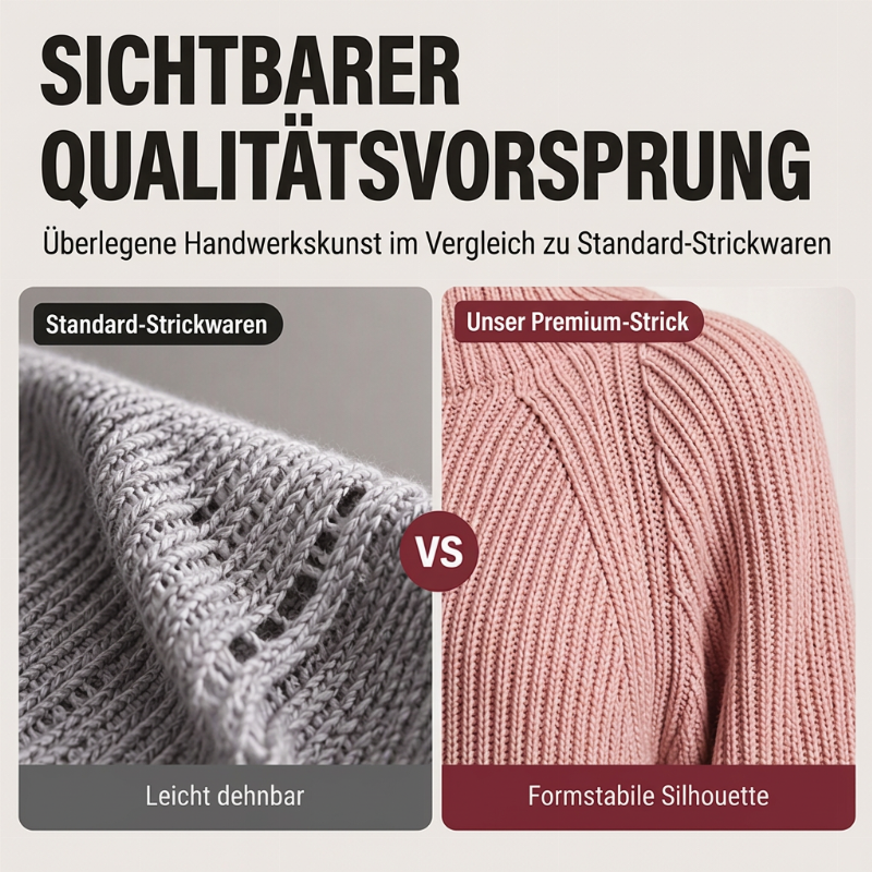 👥 Über 80.000 Käufer haben bereits zugeschlagen! Bequemes Rollkragen-Strickkleid für Damen