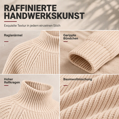 👥 Über 80.000 Käufer haben bereits zugeschlagen! Bequemes Rollkragen-Strickkleid für Damen