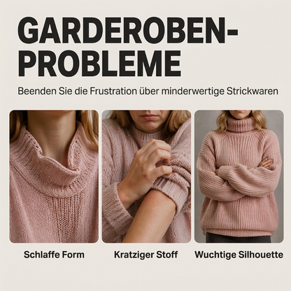 👥 Über 80.000 Käufer haben bereits zugeschlagen! Bequemes Rollkragen-Strickkleid für Damen