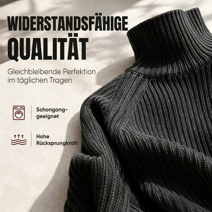 👥 Über 80.000 Käufer haben bereits zugeschlagen! Bequemes Rollkragen-Strickkleid für Damen