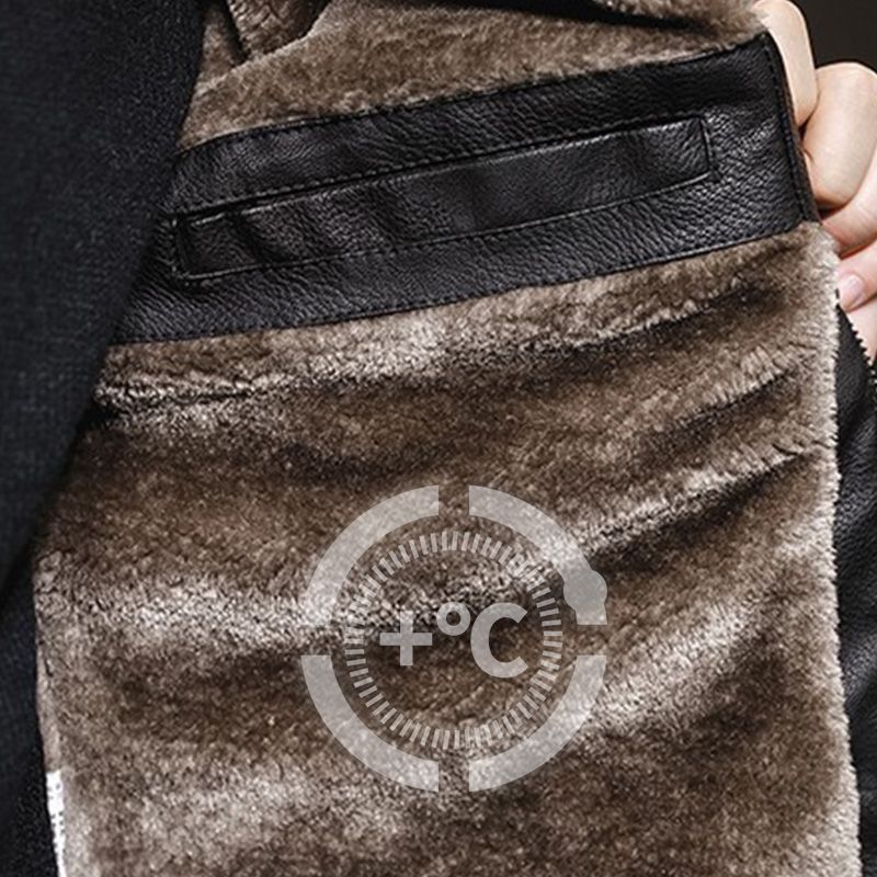 📢🎉50%Rabatt!!!🛍️✨2026 neue Samt verdickte Pelzjacke für Männer mittleren Alters und ältere Männer