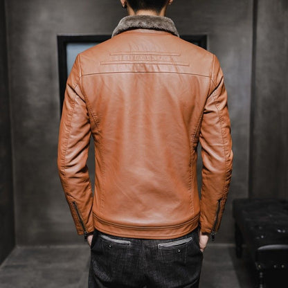 📢🎉50%Rabatt!!!🛍️✨2026 neue Samt verdickte Pelzjacke für Männer mittleren Alters und ältere Männer