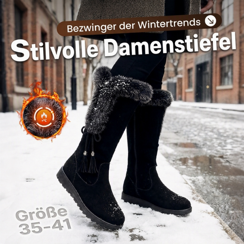 🙌 50% Wiederkaufquote – Qualität überzeugt! Warme, rutschfeste und abriebfeste Damen-Wadenstiefel