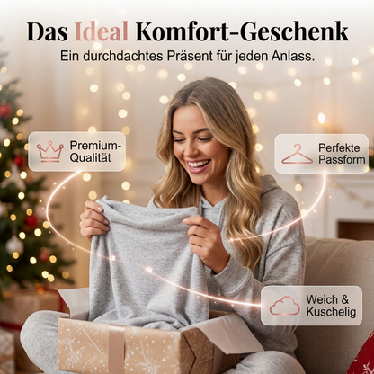 🔥Beliebtes Produkt ！✨Zweiteiliger, legere Trainingsanzug aus einfarbigem Stoff für Damen