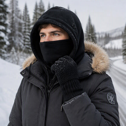 Balaclava-Set mit touchscreenkompatiblen Handschuhen und Socken