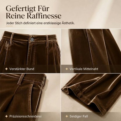 📢📢50%Rabatt!!!🎉✨Lässige, weit geschnittene Damen-Hosen mit hohem Bund und fallendem Stoff