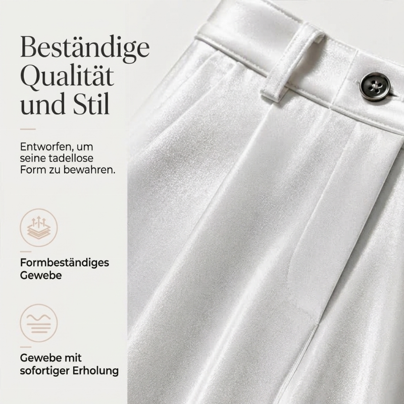 📢📢50%Rabatt!!!🎉✨Lässige, weit geschnittene Damen-Hosen mit hohem Bund und fallendem Stoff