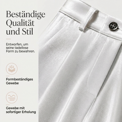 📢📢50%Rabatt!!!🎉✨Lässige, weit geschnittene Damen-Hosen mit hohem Bund und fallendem Stoff