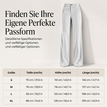📢📢50%Rabatt!!!🎉✨Lässige, weit geschnittene Damen-Hosen mit hohem Bund und fallendem Stoff