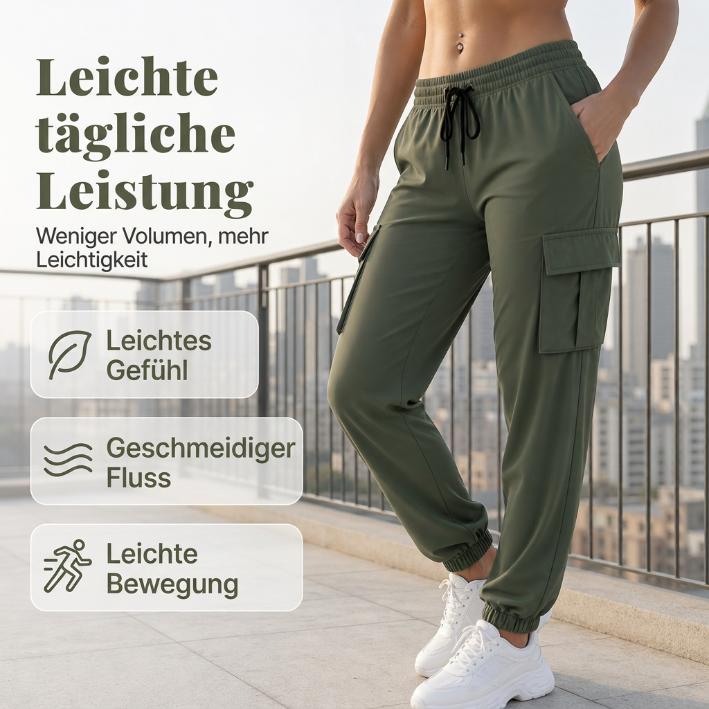🔥Beliebtes Produkt ！✨Lässige Cargo-Jogginghosen für Damen
