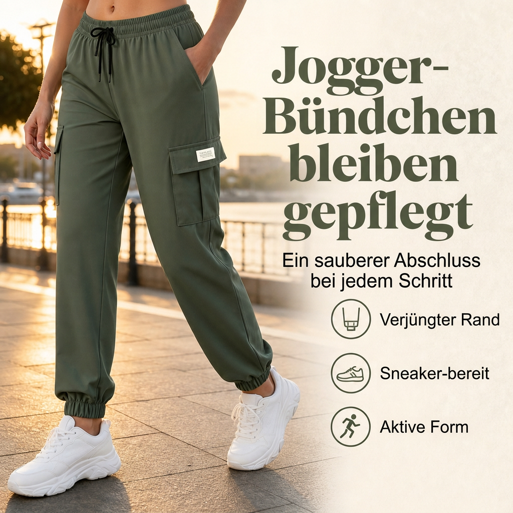 🔥Beliebtes Produkt ！✨Lässige Cargo-Jogginghosen für Damen