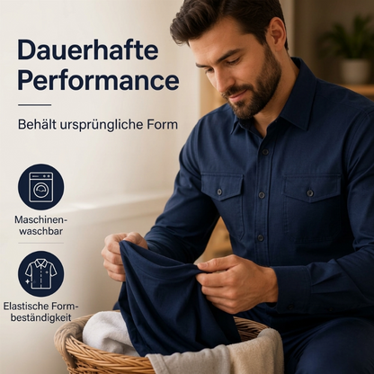 📢🎉50%Rabatt!!!🛍️✨Herren Zweiteiler-Set aus Polyester, bestehend aus Hemd und Hose