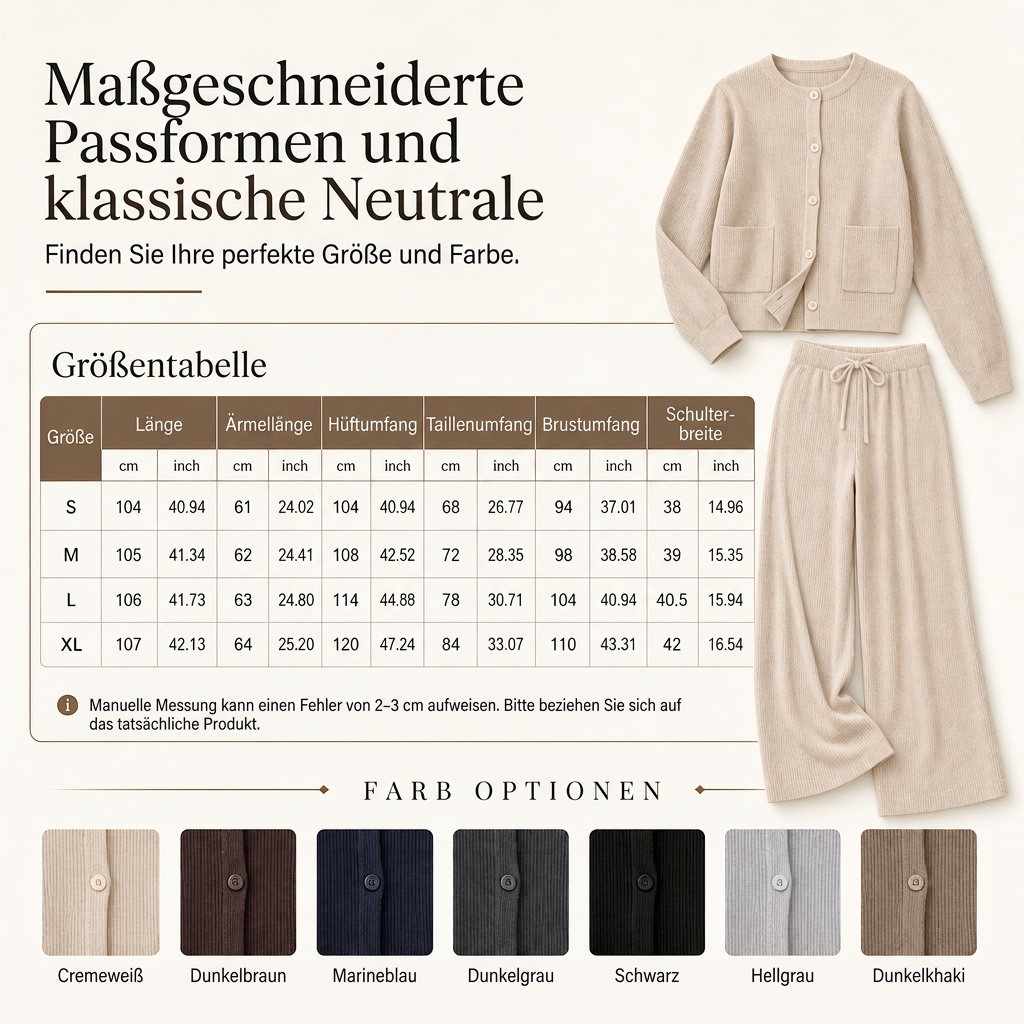 💎👚 Bestseller – Legeres Strick-Set für Damen – weich und bequem