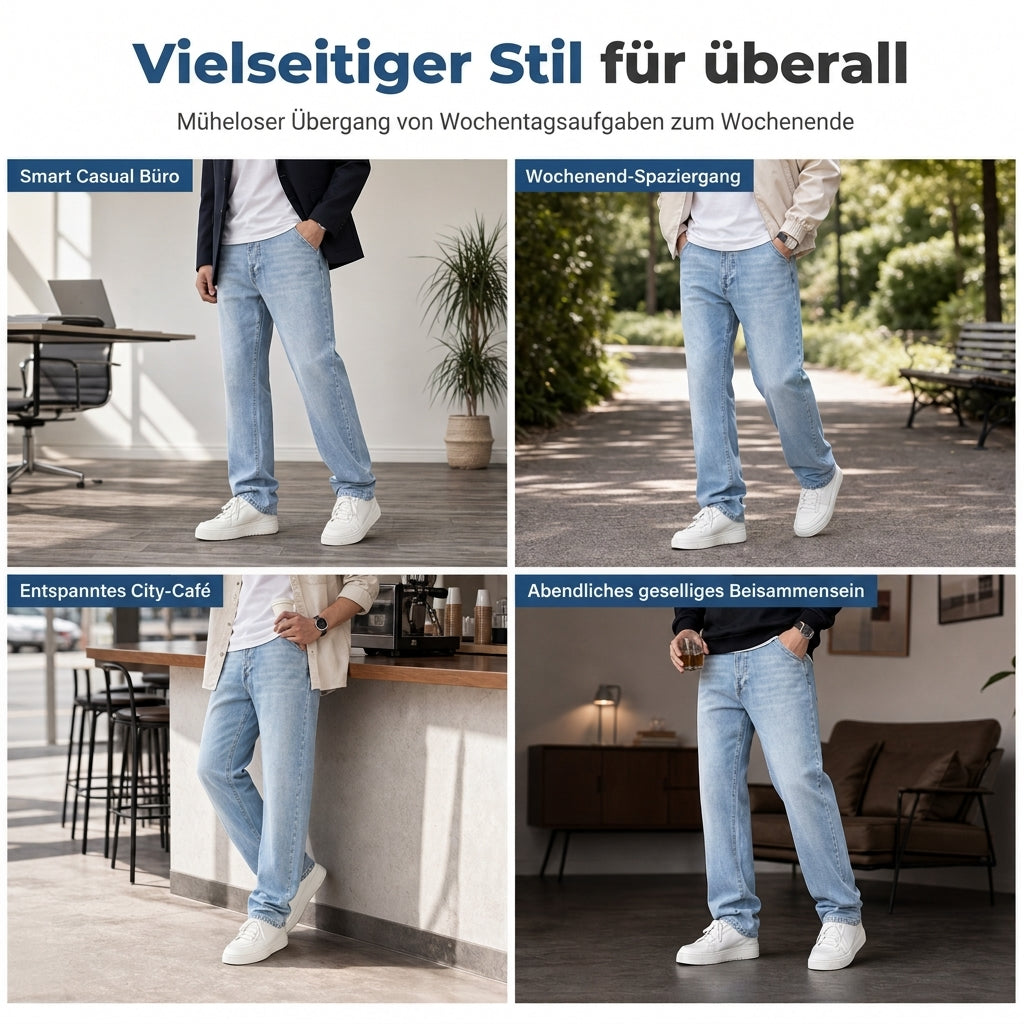 🔥Beliebtes Produkt ！✨Klassische gerade Jeans für Herren