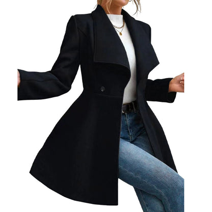📢🎉50%Rabatt!!!🛍️✨Eleganter taillierter Damenmantel mit Reverskragen
