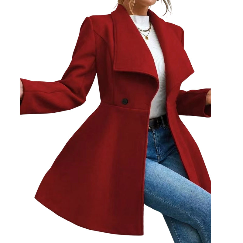 📢🎉50%Rabatt!!!🛍️✨Eleganter taillierter Damenmantel mit Reverskragen