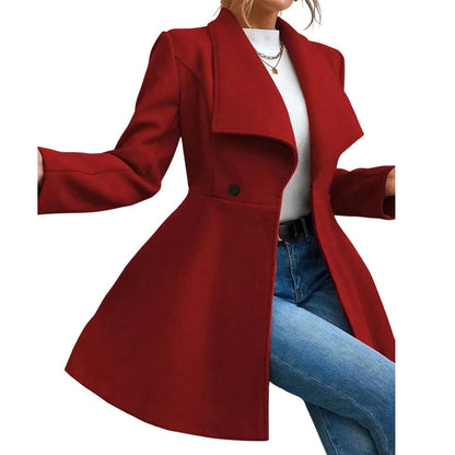 📢🎉50%Rabatt!!!🛍️✨Eleganter taillierter Damenmantel mit Reverskragen