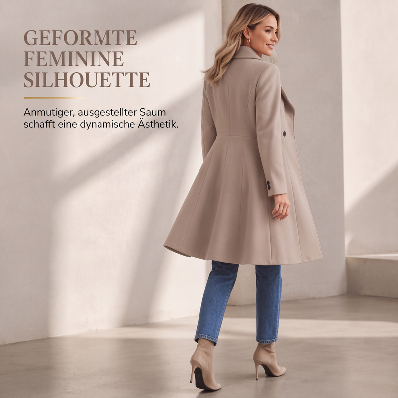📢🎉50%Rabatt!!!🛍️✨Eleganter taillierter Damenmantel mit Reverskragen
