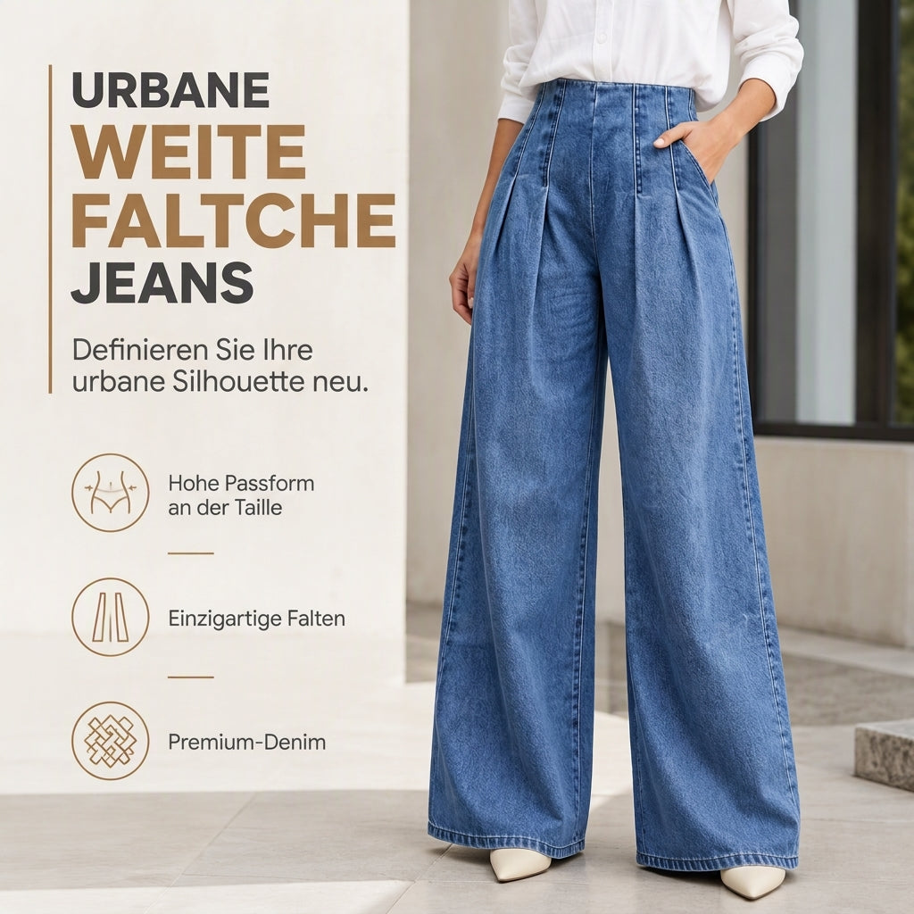 📢🎉50%Rabatt!!!🛍️✨Weite Jeans mit hoher Taille für Damen