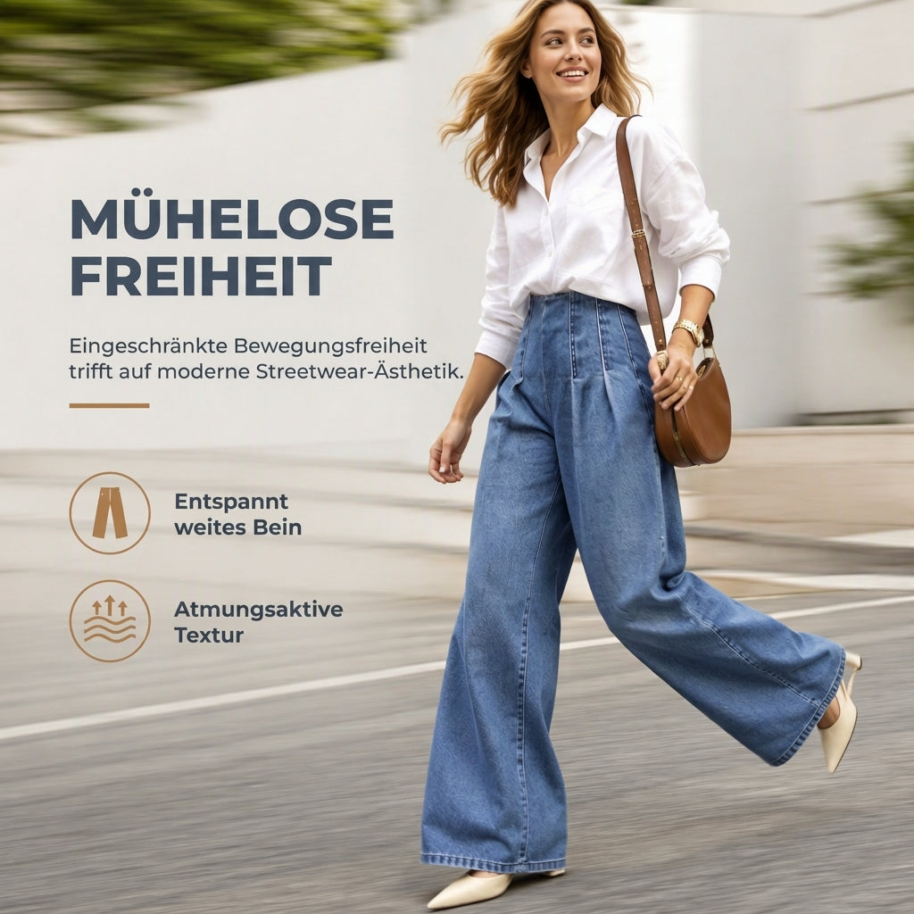 📢🎉50%Rabatt!!!🛍️✨Weite Jeans mit hoher Taille für Damen