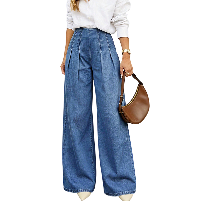 📢🎉50%Rabatt!!!🛍️✨Weite Jeans mit hoher Taille für Damen