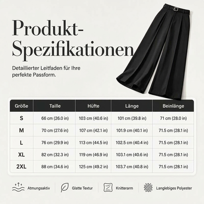 📢🎉50%Rabatt!!!🛍️✨Elegante weit geschnittene Damen-Hosen mit Fall
