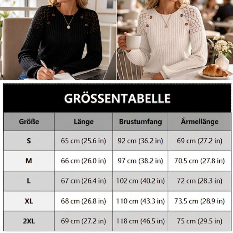 📢🎉50%Rabatt!!!🛍️✨Legeres geripptes Langarmshirt für Damen