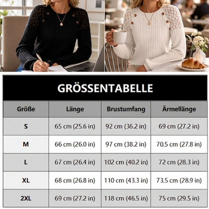 📢🎉50%Rabatt!!!🛍️✨Legeres geripptes Langarmshirt für Damen