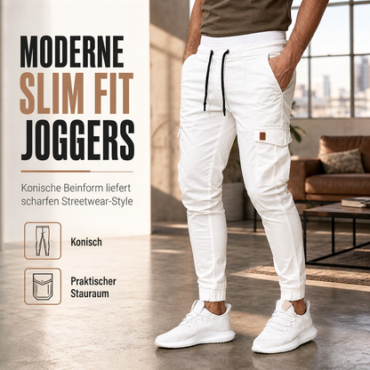 🙌 50% Wiederkaufquote – Qualität überzeugt! Cargo-Jogginghose für Herren, unifarben, im lässigen Stil