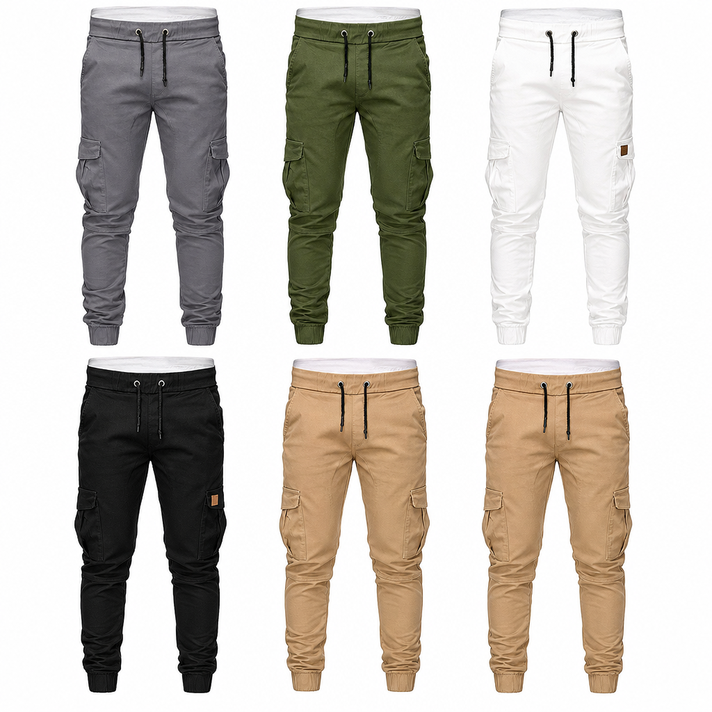 🙌 50% Wiederkaufquote – Qualität überzeugt! Cargo-Jogginghose für Herren, unifarben, im lässigen Stil