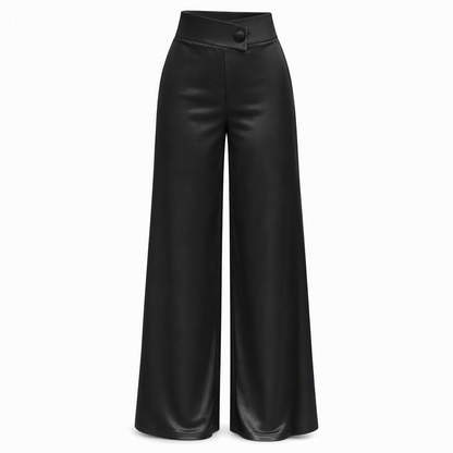 📢🎉50%Rabatt!!!🛍️✨Elegante hoch taillierte Satin-Weithosen mit asymmetrischer Taille