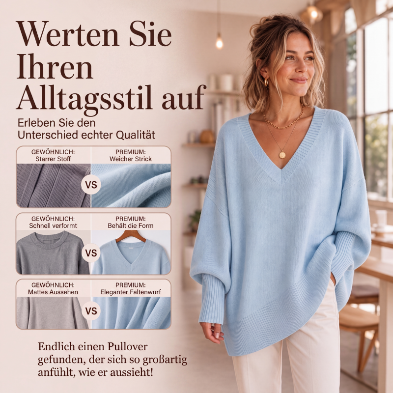 ⭐ 4,9 Sterne – nicht ohne Grund! Damen Strickpullover in mittlerer Länge