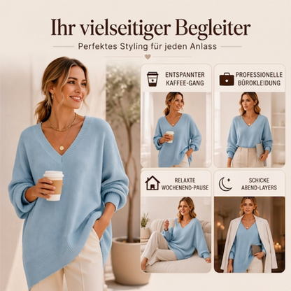 ⭐ 4,9 Sterne – nicht ohne Grund! Damen Strickpullover in mittlerer Länge