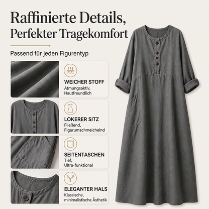🌴 Maxikleid mit Taschen – weicher Stoff, moderner Schnitt & vielseitig kombinierbar