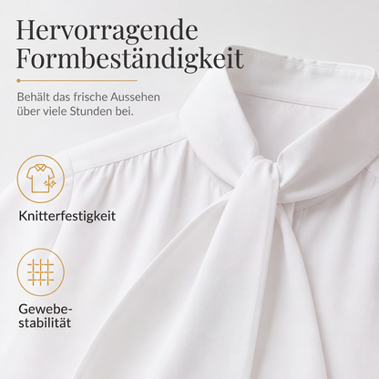 🙌 50% Wiederkaufquote – Qualität überzeugt! Elegantes Langarmtop mit Schleifenkragen für Damen
