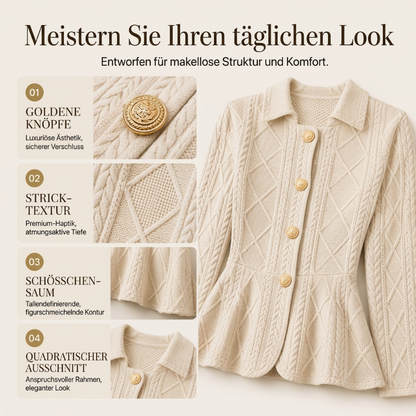 📢🎉50%Rabatt!!!🛍️✨Elegantes Damen-Blazer mit Rüschen-Peplum