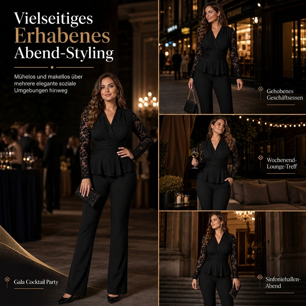 🔁 1000+ echte Bewertungen – durchweg positiv! Elegantes zweiteiliges Hosen-Set für Damen
