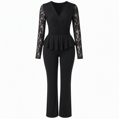 🔁 1000+ echte Bewertungen – durchweg positiv! Elegantes zweiteiliges Hosen-Set für Damen