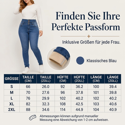 📢🎉50%Rabatt!!!🛍️✨Hochtaillierte Skinny-Jeans für Damen mit warmem Innenfutter
