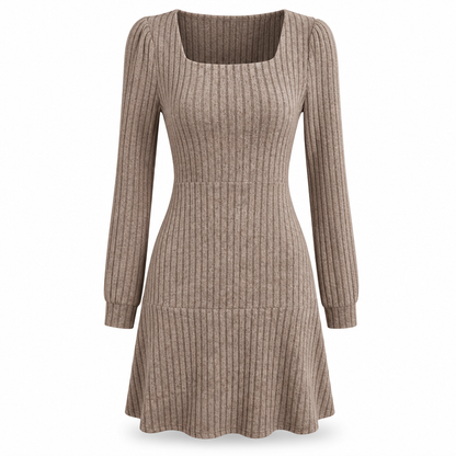 🗣️ 100.000 Leute schwärmen davon – probieren Sie es auch? Damen-Babydollkleid mit quadratischem Ausschnitt und Taschen
