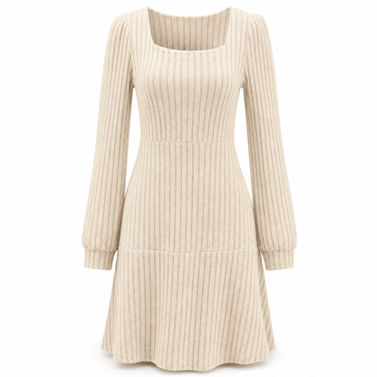 🗣️ 100.000 Leute schwärmen davon – probieren Sie es auch? Damen-Babydollkleid mit quadratischem Ausschnitt und Taschen